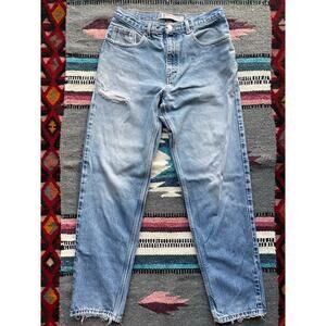 90s Distressed Sonoma High Rise Tapered Relaxed Fit Jeans Size 32